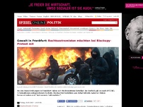 Bild zum Artikel: Gewalt in Frankfurt: Rechtsextremisten mischten bei Blockupy-Protest mit