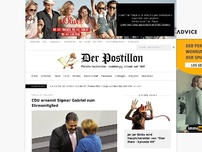 Bild zum Artikel: CDU ernennt Sigmar Gabriel zum Ehrenmitglied