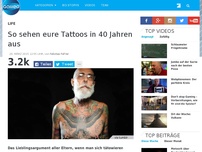 Bild zum Artikel: So sehen eure Tattoos in 40 Jahren aus