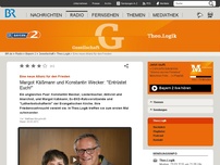 Bild zum Artikel: Eine neue Allianz für den Frieden: Margot Käßmann und Konstantin Wecker: 'Entrüstet Euch!'