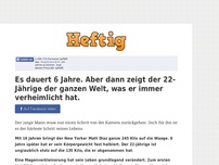 Bild zum Artikel: Es dauert 6 Jahre. Aber dann zeigt der 22-Jährige der ganzen Welt, was er immer verheimlicht hat.