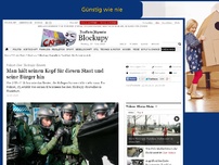 Bild zum Artikel: Polizist über Blockupy-Einsatz: Man hält seinen Kopf für dieses System hin