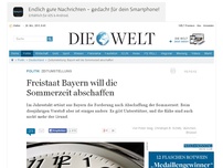 Bild zum Artikel: Zeitumstellung: Freistaat Bayern will die Sommerzeit abschaffen