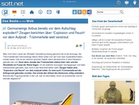 Bild zum Artikel: DAS BESTE AUS DEM WEB: Germanwings Airbus bereits vor dem Aufschlag explodiert? Zeugen berichten über 'Explosion und Rauch' vor dem Aufprall - Trümmerteile weit verstreut