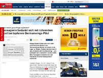 Bild zum Artikel: „Dann hat der ganze Flieger applaudiert“ - Passagierin bedankt sich mit rührendem Post bei tapferem Germanwings-Pilot
