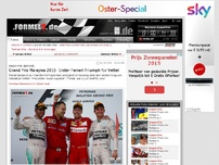 Bild zum Artikel: Überraschung in Malaysia: Vettel holt Ferrari-Premierensieg!