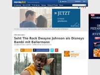 Bild zum Artikel: Seht Dwayne Johnson als Disneys Bambi mit Ballermann!