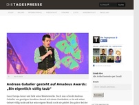 Bild zum Artikel: Andreas Gabalier gesteht auf Amadeus Awards: „Bin eigentlich völlig taub“