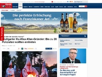 Bild zum Artikel: 'Das wäre der absolute Hammer' - Stuttgarter Ku-Klux-Klan-Gründer: Bis zu 20 Polizisten wollten eintreten