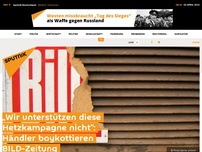 Bild zum Artikel: „Wir unterstützen diese Hetzkampagne nicht“: Händler boykottieren BILD-Zeitung