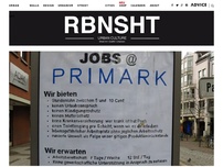 Bild zum Artikel: Primark‬ Stellenausschreibung Adbusting