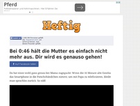 Bild zum Artikel: Bei 0:46 hält die Mutter es einfach nicht mehr aus. Dir wird es genauso gehen!