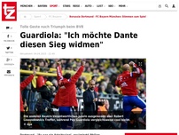 Bild zum Artikel: Guardiola: 'Ich möchte Dante diesen Sieg widmen'