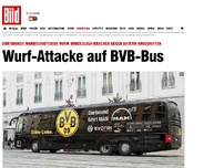 Bild zum Artikel: Vorm Bayern-Spiel - Wurf-Attacke auf Dortmund-Bus