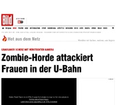 Bild zum Artikel: Grausamer Video-Scherz - Zombie-Horde attackiert Frauen in der U-Bahn