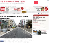Bild zum Artikel: Nur für Marathon: 'Mahü' frisch asphaltiert