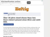 Bild zum Artikel: Über 30 Jahre stand dieses Haus leer. Dann riskiert jemand einen Blick und sieht DAS.