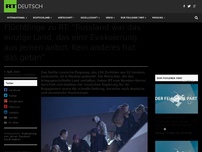 Bild zum Artikel: Flüchtlinge zu RT: “Russland war das einzige Land, das eine Evakuierung aus Jemen anbot. Kein anderes hat das getan”