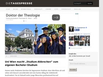 Bild zum Artikel: Uni Wien macht „Studium-Abbrechen” zum eigenen Bachelor-Studium