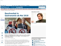 Bild zum Artikel: Rauchverbot in Gastronomie ab Mai 2018