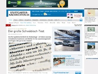 Bild zum Artikel: Neigschmeckt odr Deiflskerle?: Der große Schwäbisch-Test