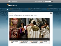 Bild zum Artikel: Papst: Verfolgung von Armeniern war Völkermord