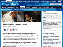 Bild zum Artikel: Papst spricht von 'Völkermord' an Armeniern