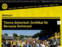 Bild zum Artikel: Thema Sicherheit: Zertifikat für Borussia Dortmund