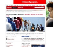 Bild zum Artikel: Flüchtlingskatastrophe auf dem Mittelmeer: Menschen sterben, die EU schaut weg