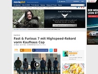 Bild zum Artikel: Fast & Furious 7 schafft den unglaublichen Rekord!