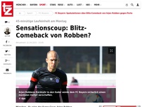 Bild zum Artikel: Sensationscoup: Blitz-Comeback von Robben?