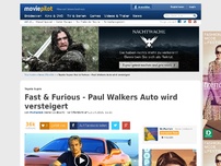 Bild zum Artikel: Für so viel soll Paul Walkers Auto bei einer Auktion versteigert werden!