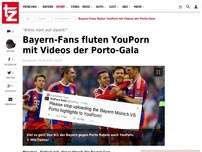 Bild zum Artikel: Bayern-Fans fluten YouPorn mit Videos der Porto-Gala