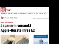 Bild zum Artikel: Weil er sie betrogen hat - Frau ersenkt Apple- Geräte ihres Ex