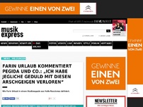 Bild zum Artikel: Farin Urlaub kommentiert PEGIDA und Co.: „Ich habe jegliche Geduld mit diesen Arschgeigen verloren“