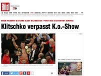 Bild zum Artikel: Punkt-Sieg gegen Jennings - Klitschko bleibt Weltmeister