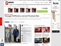 Bild zum Artikel: Aldi-Mitarbeiter in England: Teenager hilft Rentner und wird Facebook-Star