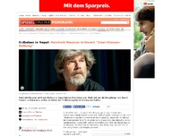 Bild zum Artikel: Erdbeben in Nepal: Reinhold Messner kritisiert 'Zwei-Klassen-Rettung'