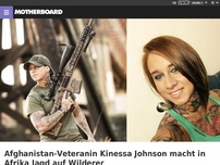 Bild zum Artikel: Afghanistan-Veteranin Kinessa Johnson macht in Afrika Jagd auf Wilderer