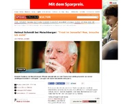 Bild zum Artikel: Helmut Schmidt bei Maischberger: 'Trost im Jenseits? Nee, brauche ich nicht'