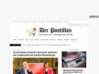 Bild zum Artikel: Zu oft Helmut Schmidt interviewt: Verdacht auf Lungenkrebs bei Sandra Maischberger