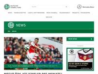 Bild zum Artikel: Mesut Özil ist 'Spieler des Monats' in England