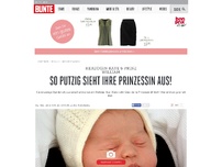 Bild zum Artikel: So putzig sieht ihre Prinzessin aus!