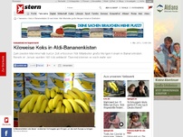 Bild zum Artikel: Kokainfund im Supermarkt: Kiloweise Koks in Aldi-Bananenkisten