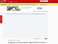 Bild zum Artikel: Wetterchaos dank Tief 'Zoran' - Morgen bis zu 30 Grad: Meteorologe befürchtet Tornados in Deutschland