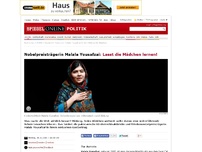 Bild zum Artikel: Nobelpreisträgerin Malala Yousafzai: Lasst die Mädchen lernen!