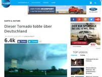 Bild zum Artikel: Dieser Tornado tobte über Deutschland
