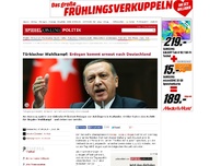 Bild zum Artikel: Türkischer Wahlkampf: Erdogan kommt erneut nach Deutschland
