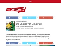 Bild zum Artikel: Die Chance von Osnabrück