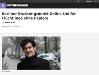 Bild zum Artikel: Berliner Student gründet Online-Uni für Flüchtlinge ohne Papiere
